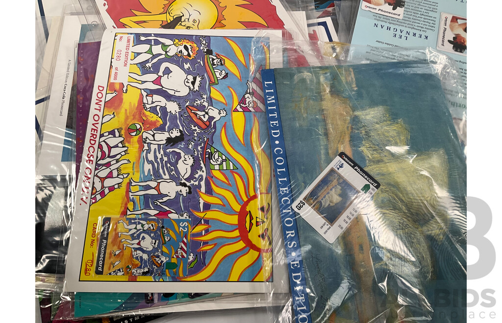 Australian Telecom Mint Phone Card Packs Including Coca Cola, Life Saving, Classic Cars, Disney, AFL, Summer Time, Ettamogah Pub, Australian Landscape, Commonwealth Games and More