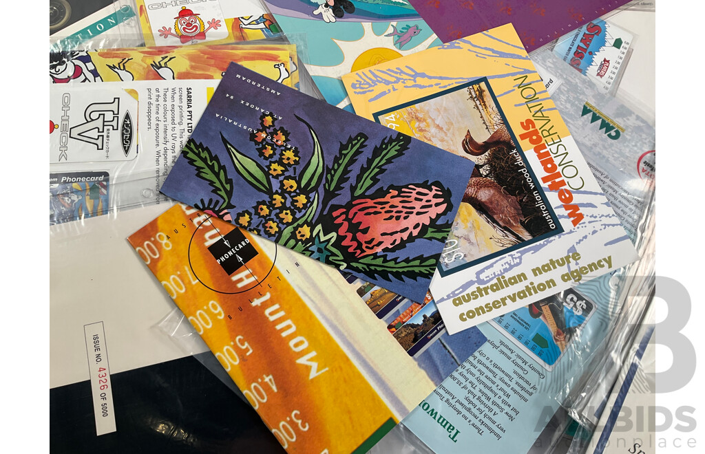 Australian Telecom Mint Phone Card Packs Including Coca Cola, Life Saving, Classic Cars, Disney, AFL, Summer Time, Ettamogah Pub, Australian Landscape, Commonwealth Games and More