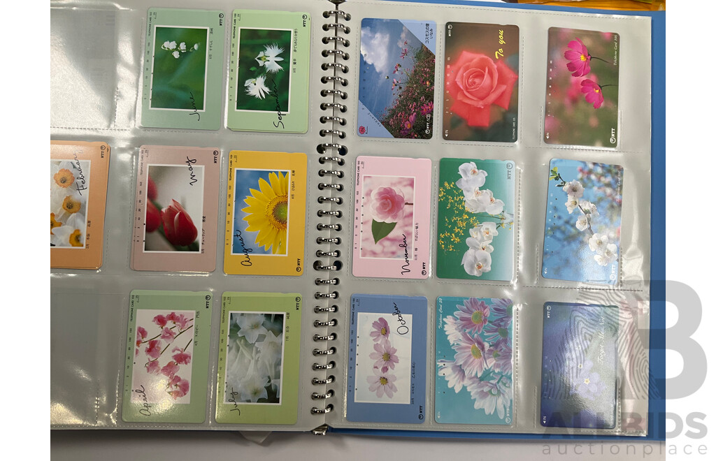 Large Collection of Australian and International Phone Cards Including Japan, European, Albums, Wallets, Unused, Multiples