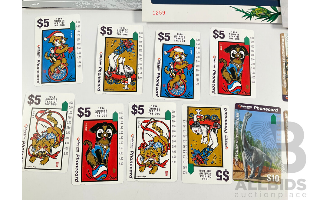 Australian Roam Pacific Apollo II 25th Anniversary Phone Card Set, Stamp and Phone Card Commemorative Packs Including Perth Zoo, Blue Swan Stamp and Australian Wildlife Fund - Stamp Face Value $42, Phone Cards $129