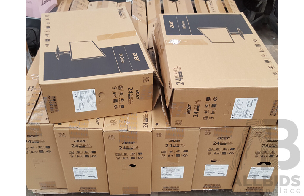 Bulk Lot of Assorted LCD Monitors