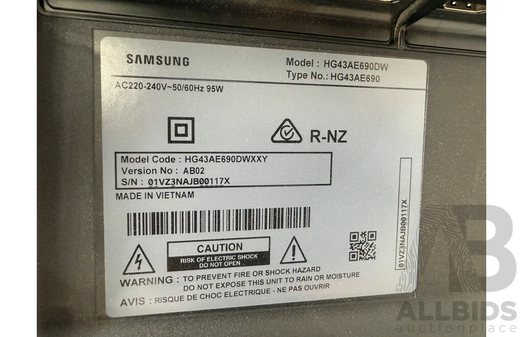 Samsung HE690 43 Inch Full HD Hospitality TV