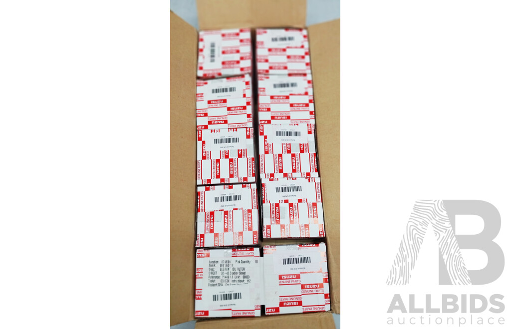 Lot of Ten Isuzu D-Max & MU-X (2012–2020+ Oil Filters