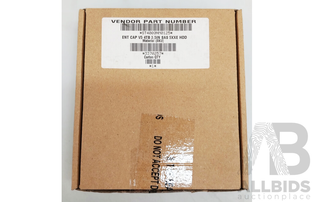 Seagate (ST4000NM0025) 4TB SAS 6Gbps 7.2K 3.5-Inch Hard Drive
