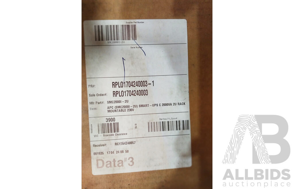 APC (SMC2000- I2U) 2000VA Smart UPS