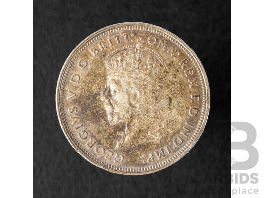 Australian 1927 Silver Florin, Parliament House .925