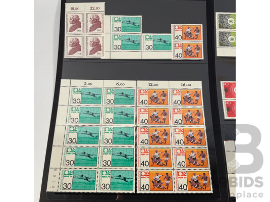 Collection of German Mint Stamp Blocks