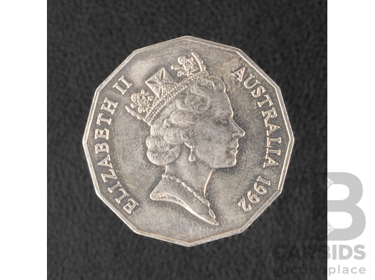 Australian 1992 High Grade Fifty Cent Coin