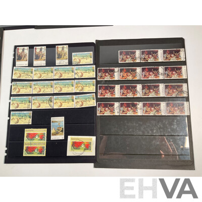 Collection of Australian Stamps, High Domination Including Artist Painting Series Set