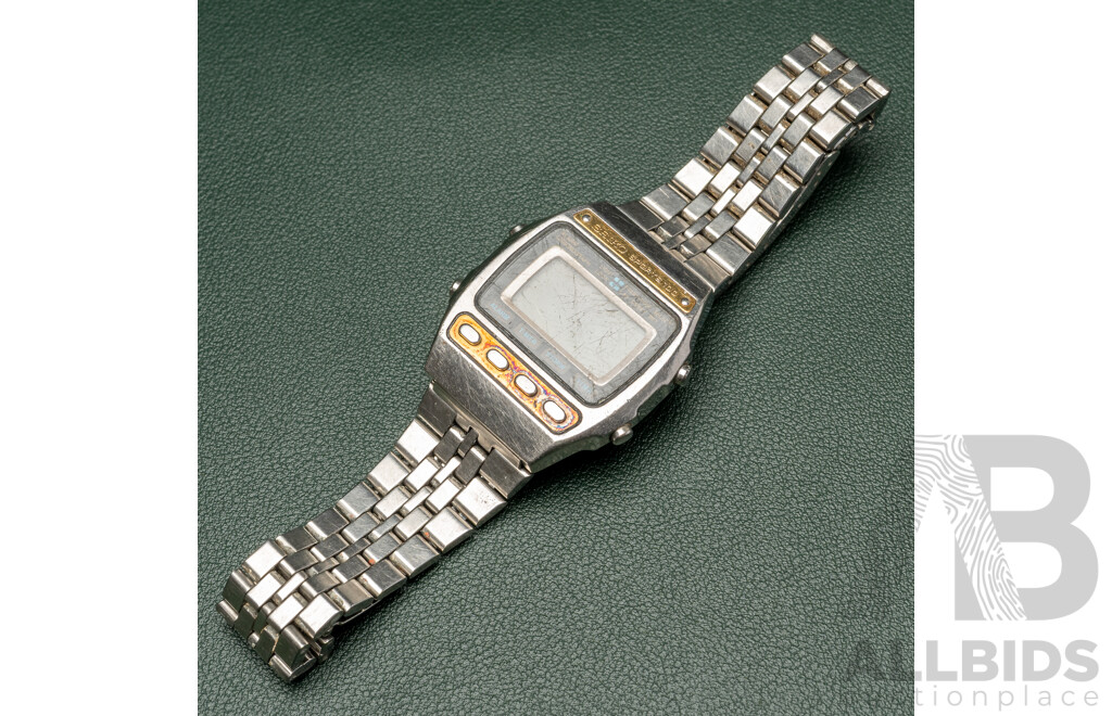 Men's Vintage Seiko Digital Sports 100 Wrist Watch A547-5050 AO