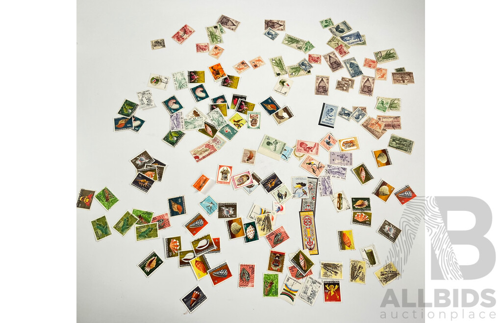 Collection of 1950's-60's Papua New Guinea Mint and Used Stamps Including Folklore Health Series, Birds of Paradise