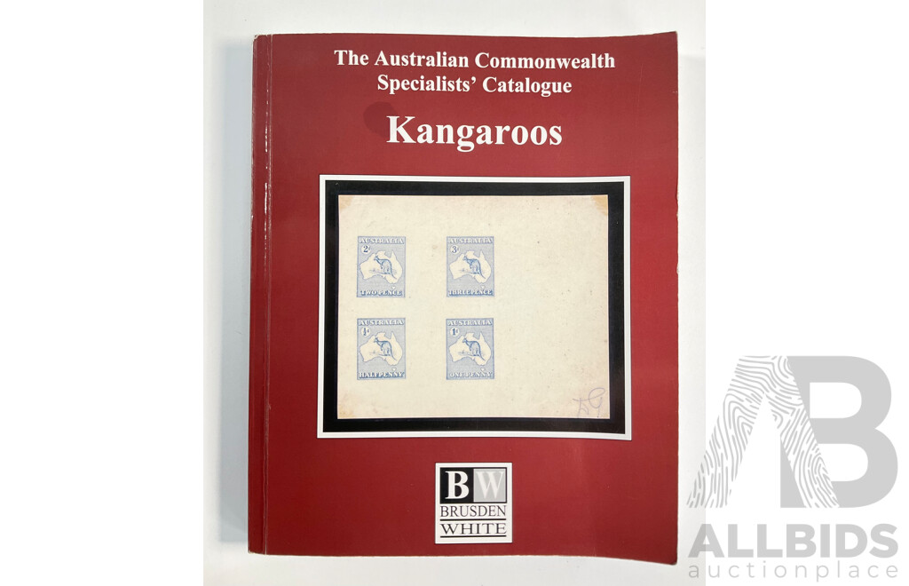 The Australian Commonwealth Stamp Specialist's Catalogue, Kangaroos, Signed by Author Geoffrey Kellow