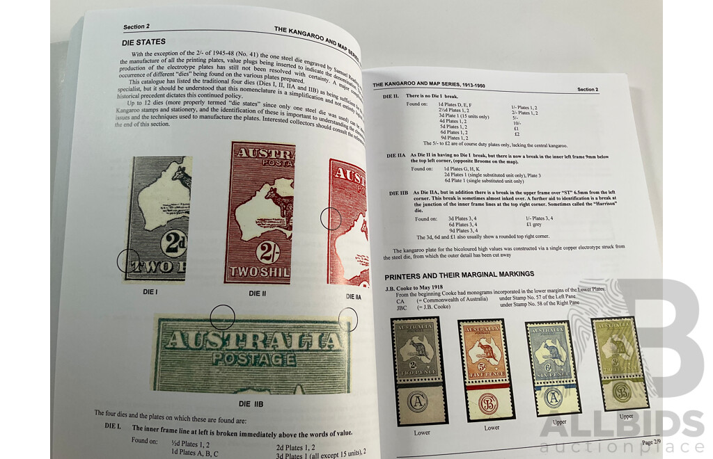 The Australian Commonwealth Stamp Specialist's Catalogue, Kangaroos, Signed by Author Geoffrey Kellow