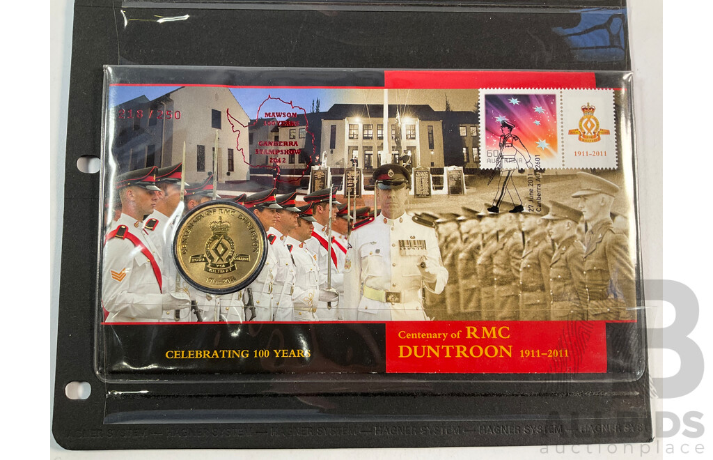 Two Australian PNCs Including 2012 Year of the Dragon and 2011 Centenary of RMC