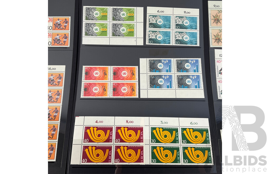 Collection of German Mint Stamp Blocks