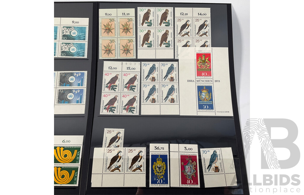 Collection of German Mint Stamp Blocks