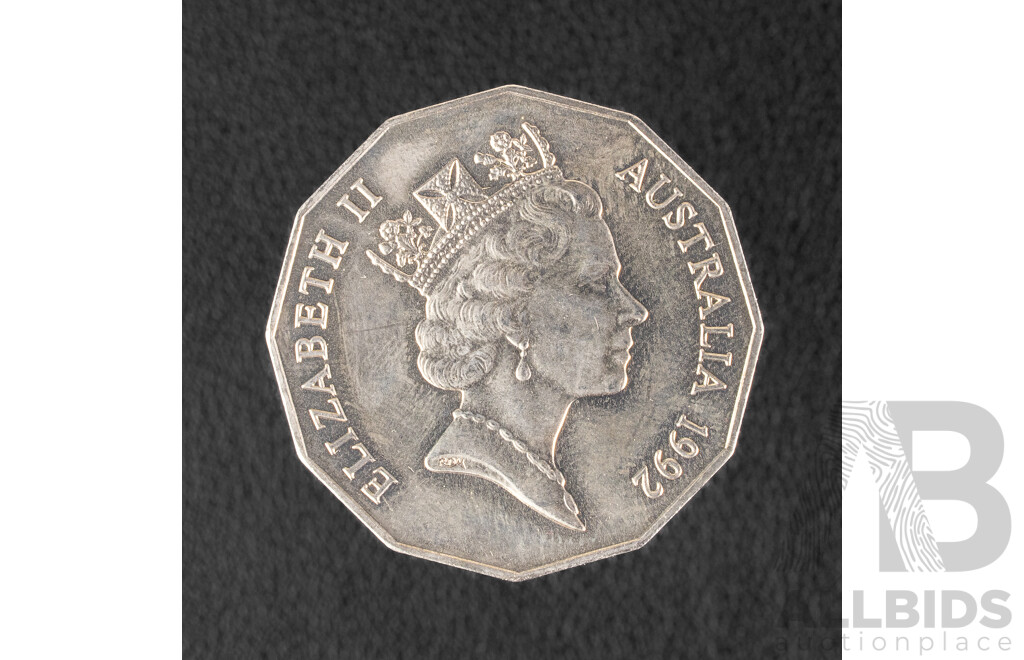 Australian 1992 High Grade Fifty Cent Coin