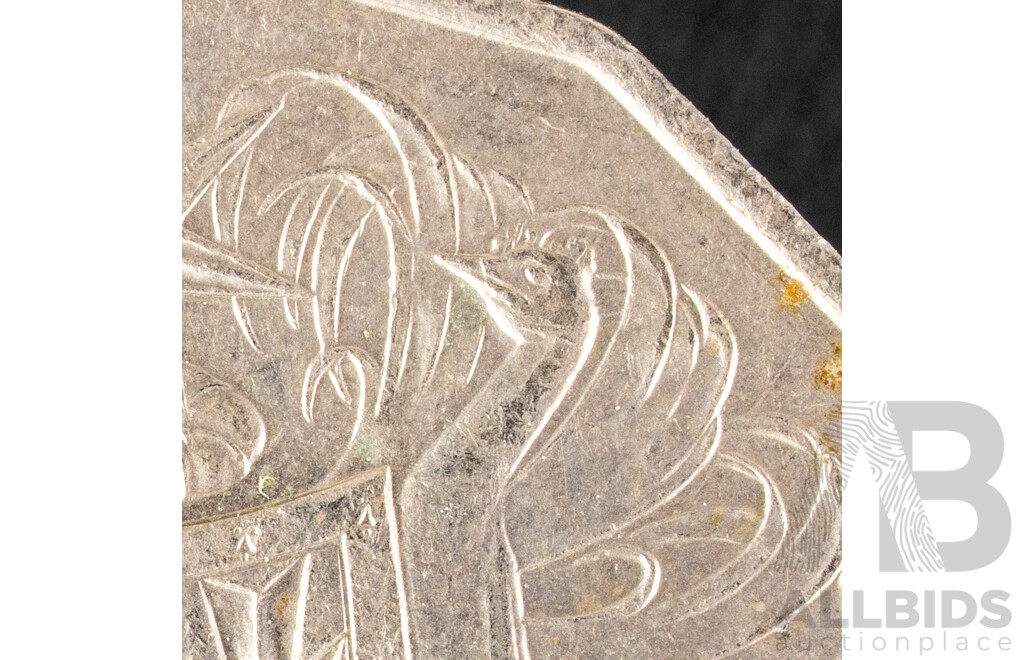 Australian 1980 Fifty Cent, Double Bar