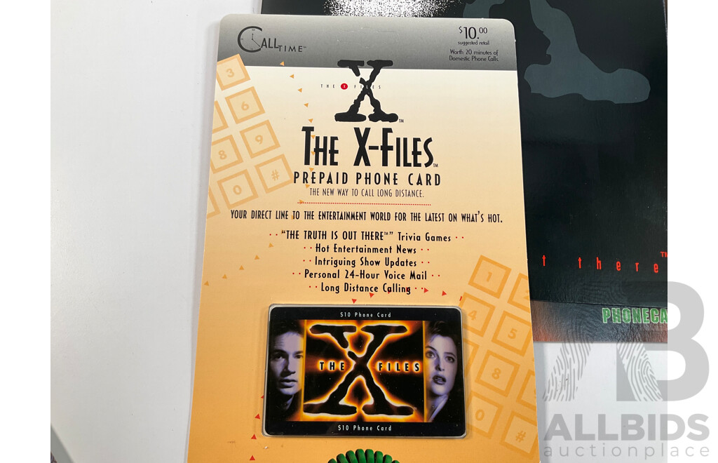 Pacificnet Australia X-Files Mint Phone Card Sets Including The Truth is Out There, Series Three, The Lost Files - Face Value $280