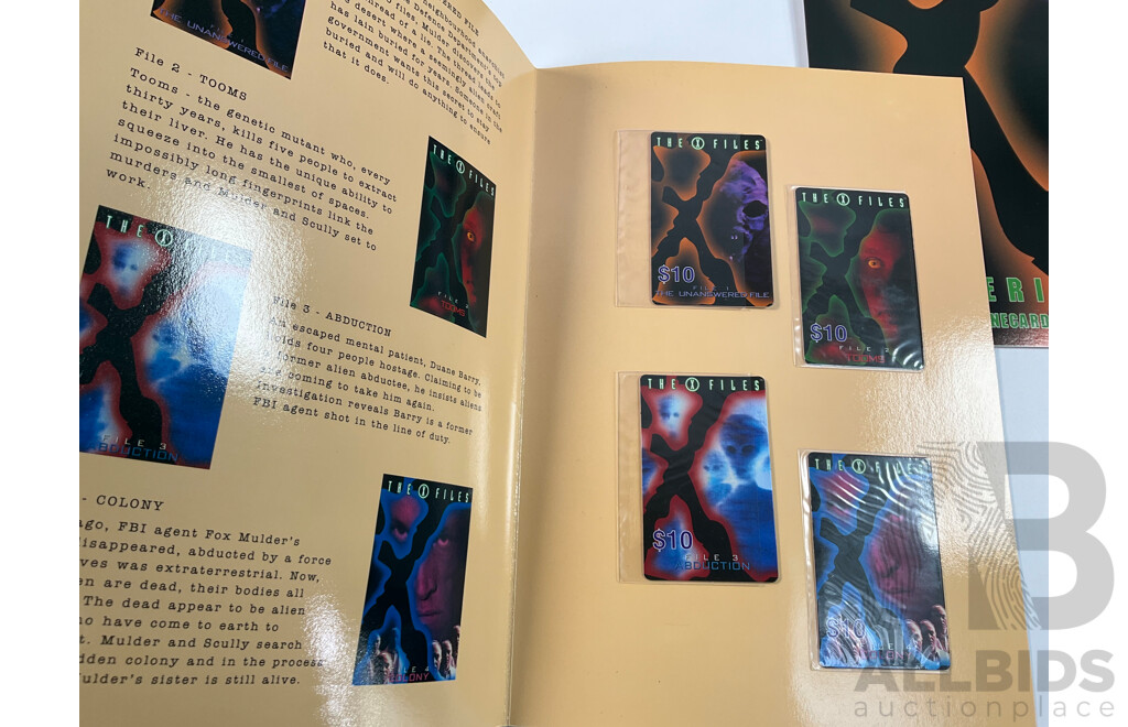 Pacificnet Australia X-Files Mint Phone Card Sets Including The Truth is Out There, Series Three, The Lost Files - Face Value $280