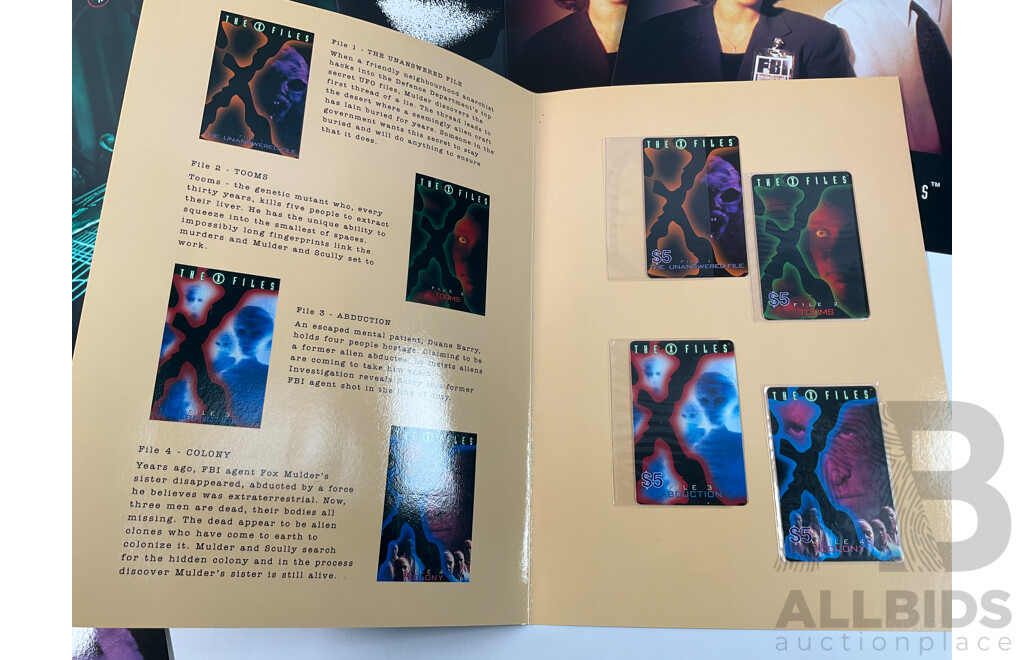 Pacificnet Australia X-Files Mint Phone Card Sets Including The Truth is Out There, Series Three, The Lost Files - Face Value $280