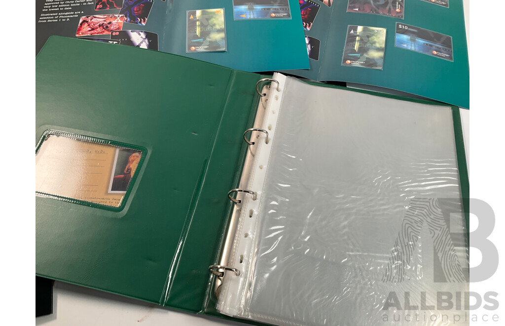Pacificnet Australia X-Files Mint Phone Card Sets Including The Truth is Out There, Series Three, The Lost Files - Face Value $280