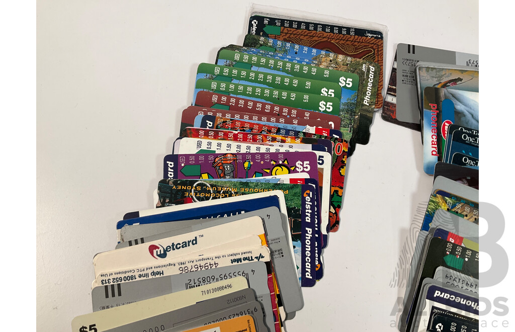 Collection of International Phonecards Including Australian Telecom, Paytel, Denmark, New Zealand, United Kingdom, Korea, Japan, Singapore, Ireland, France