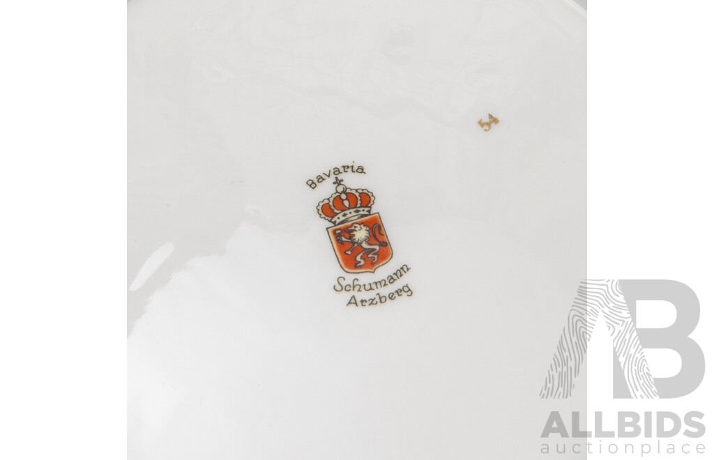 Vintage Grimwades Byzanta Lustre Ware Bowl, Bavaria Schumann Arzberg Lattice Plate, Stylecraft Bone China Midwinter Serving Plate