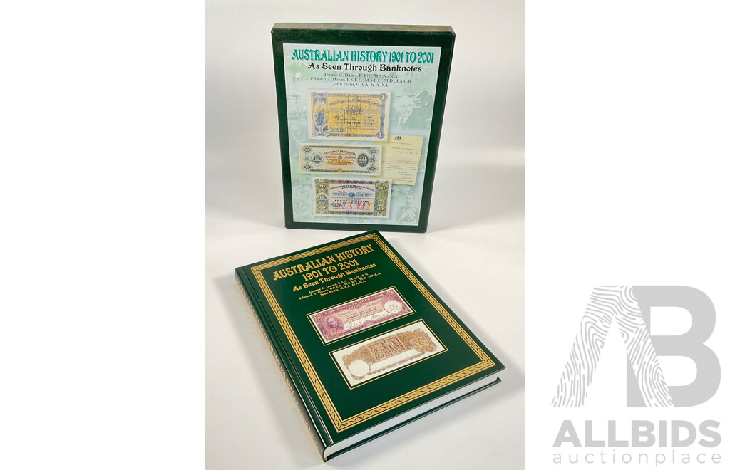 Australian History 1901 to 2001 as Seen Through Banknotes Hard Cover Book