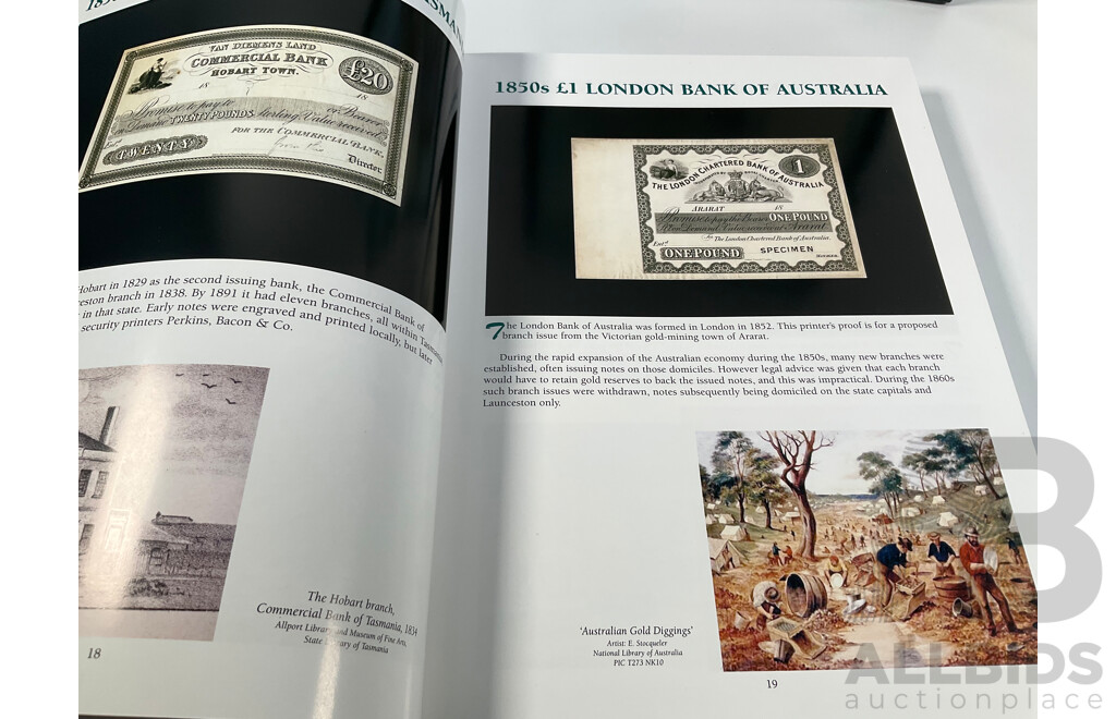 Australian History 1901 to 2001 as Seen Through Banknotes Hard Cover Book