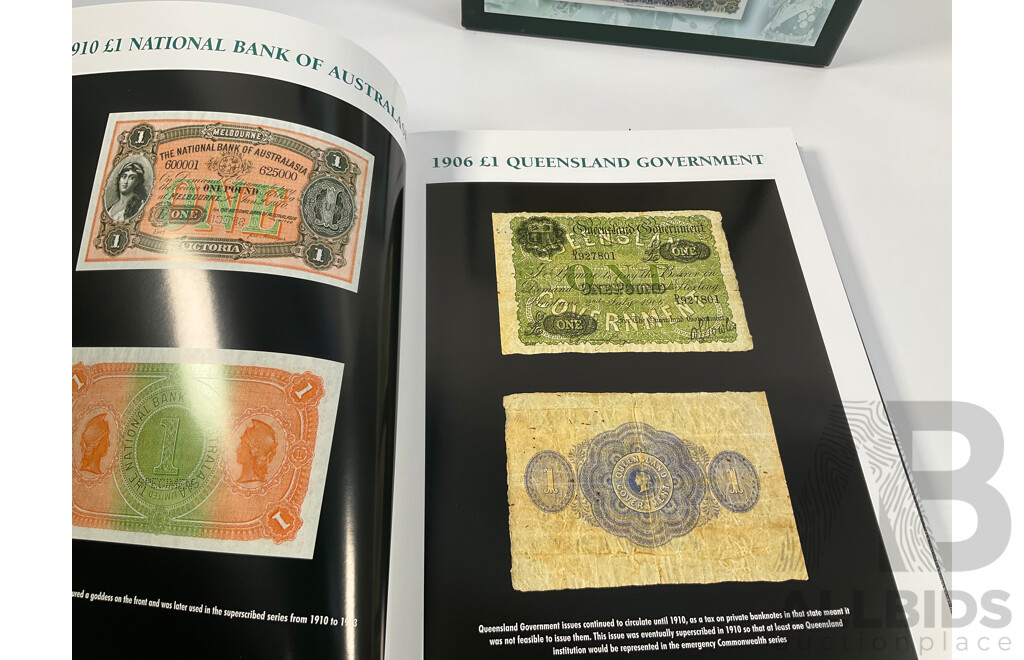Australian History 1901 to 2001 as Seen Through Banknotes Hard Cover Book