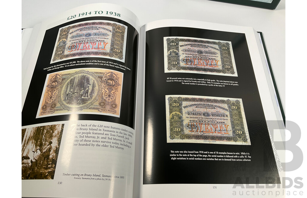 Australian History 1901 to 2001 as Seen Through Banknotes Hard Cover Book