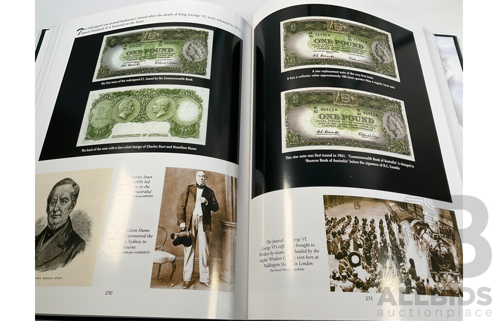 Australian History 1901 to 2001 as Seen Through Banknotes Hard Cover Book