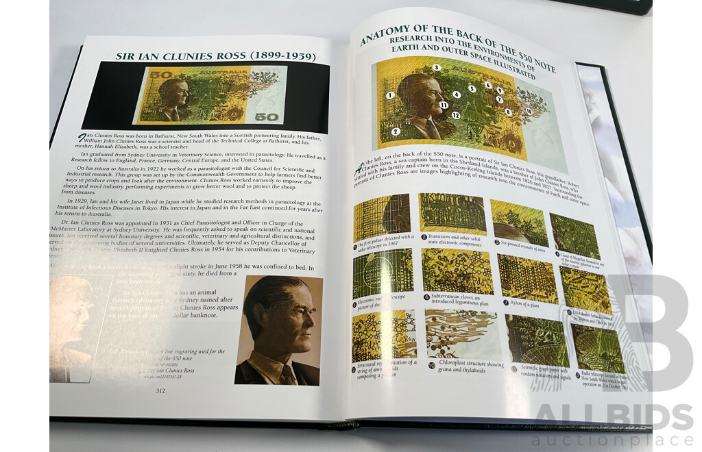 Australian History 1901 to 2001 as Seen Through Banknotes Hard Cover Book
