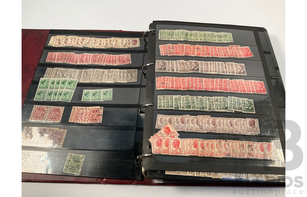 Album of Australian Predecimal Stamps Spanning 1940's to 1965