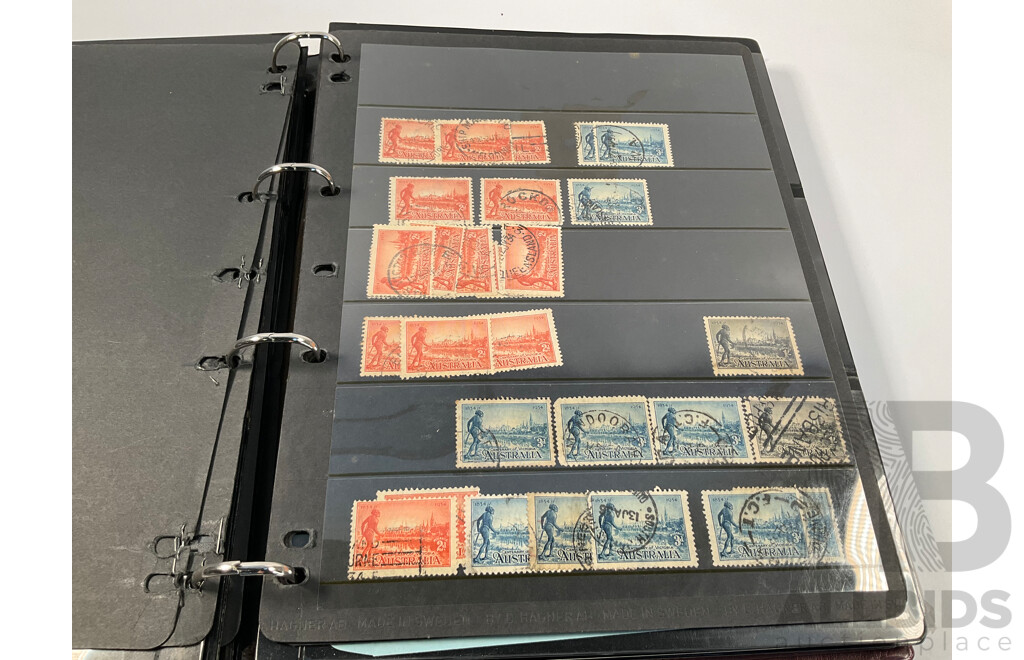 Album of Australian Predecimal Stamps Spanning 1940's to 1965