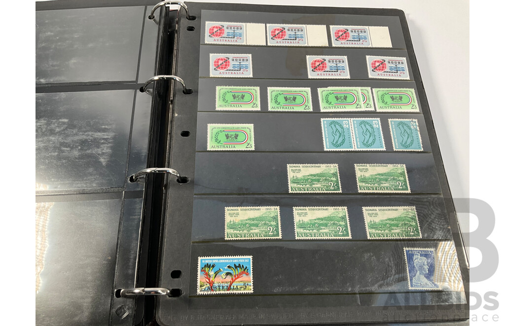 Album of Australian Predecimal Stamps Spanning 1940's to 1965