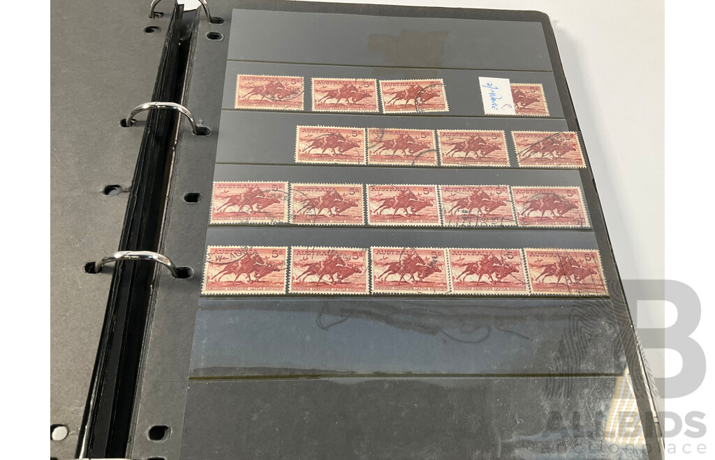 Album of Australian Predecimal Stamps Spanning 1940's to 1965