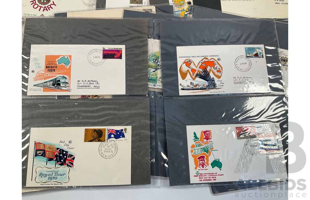 Collection of Australian First Day Covers Spanning 1940's to 1970's