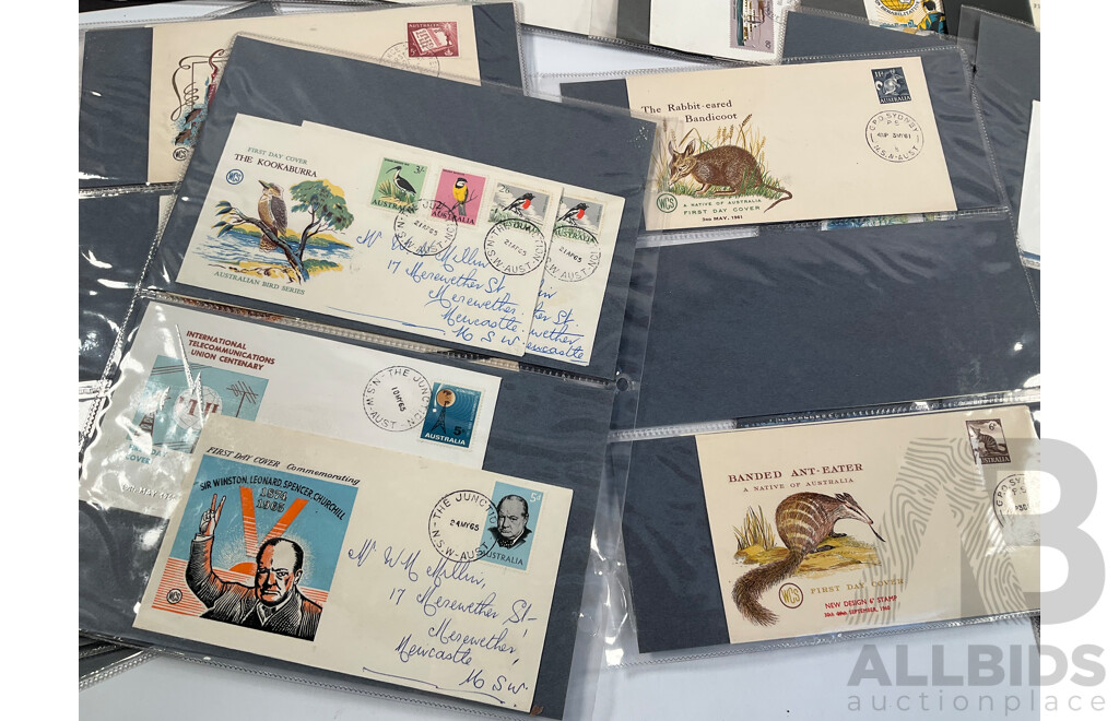 Collection of Australian First Day Covers Spanning 1940's to 1970's