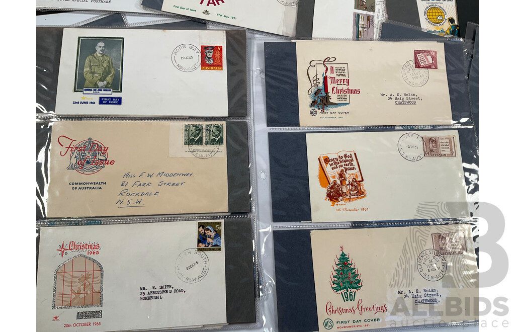 Collection of Australian First Day Covers Spanning 1940's to 1970's