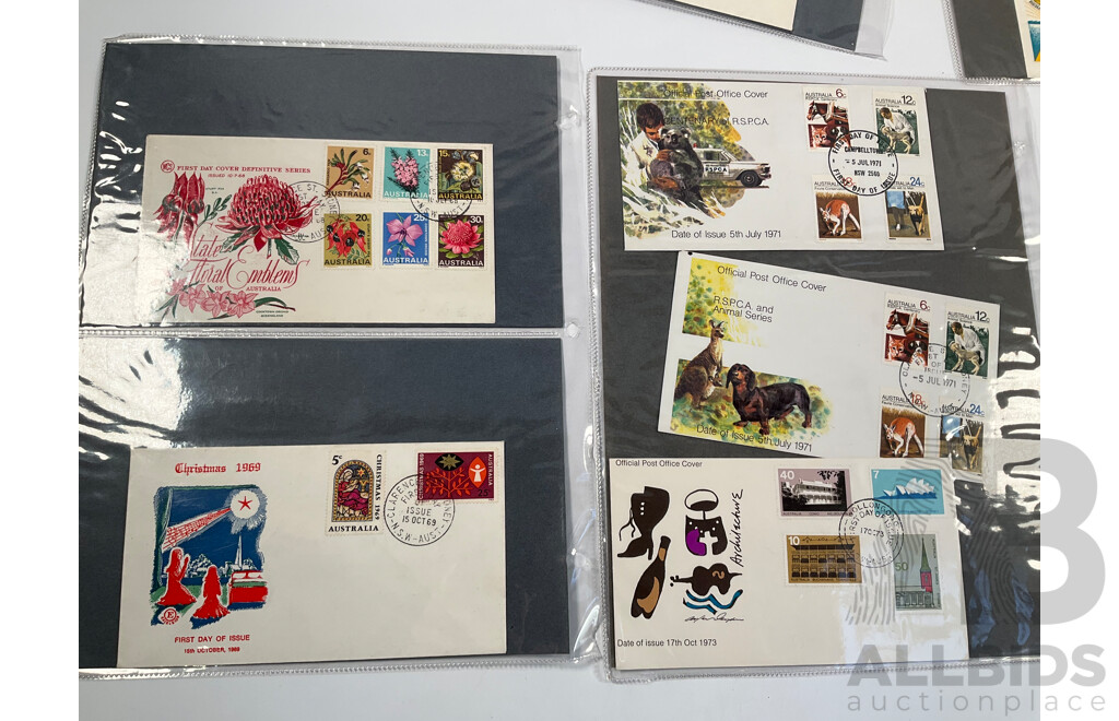 Collection of Australian First Day Covers Spanning 1940's to 1970's