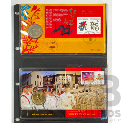 Two Australian PNCs Including 2012 Year of the Dragon and 2011 Centenary of RMC