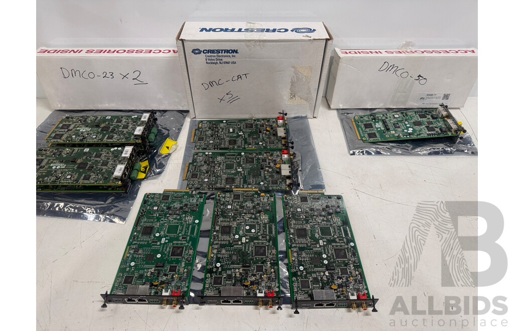 Creston Output Cards, DMCO-50, DMCO-23 X 2, DMC-CAT X5