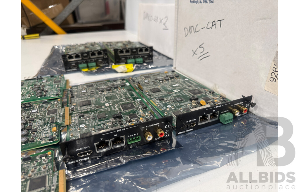 Creston Output Cards, DMCO-50, DMCO-23 X 2, DMC-CAT X5