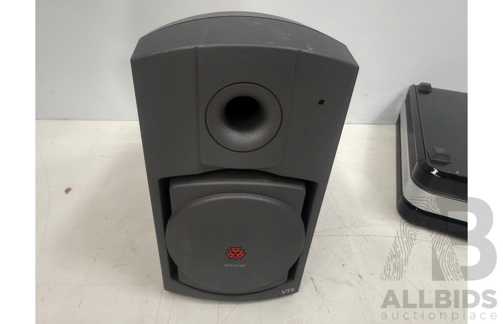 Polycom HDX8000 Media Center + Subwoofer 1565 Speaker