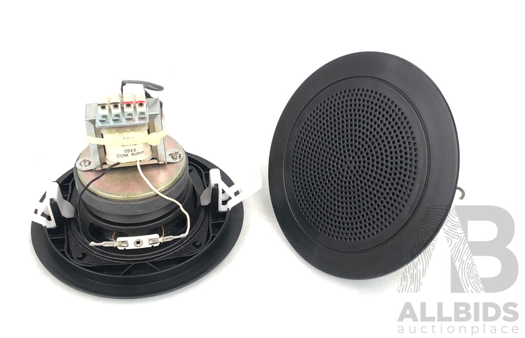 Redback C2107 100mm (4?) 10W 100V Twin Cone EWIS PA Driver Speakers- Lot of 8 - New - ORP $264.00