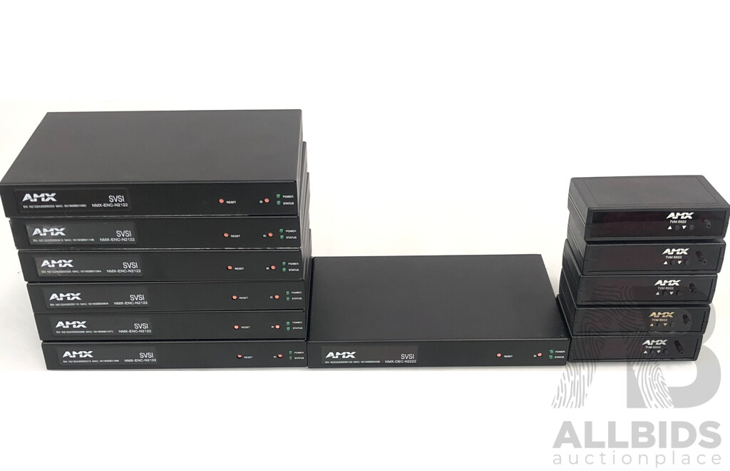 AMX Receivers, Encoders and Decoders - Lot of 12