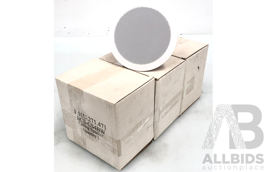Bosch BCS-CS4BW 100mm 5 Watt Ceiling Speakers - Lot of Three - Brand New