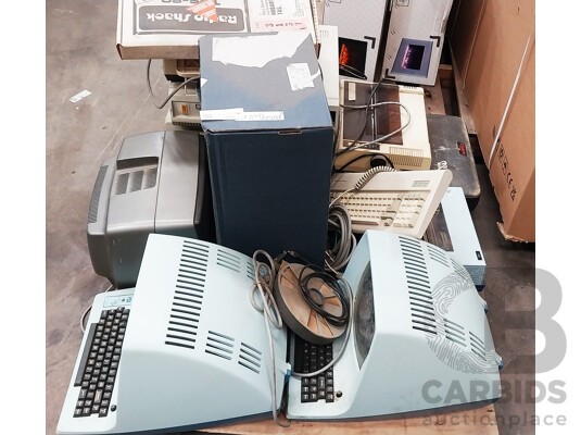 Pallet of Assorted Vintage Computers, Printers and More